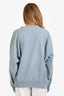 Acne Studios Blue Cotton Long Sleeve Crewneck Sweatshirt Size L