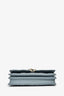 Christian Dior 2023 Blue Cannage Lambskin 'My Dior' Mini Chain Pouch