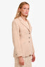 Pre-Loved Chanel™ 1998 Pink Wool Tweed Single Breasted Blazer Size 42
