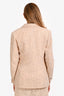 Pre-Loved Chanel™ 1998 Pink Wool Tweed Single Breasted Blazer Size 42