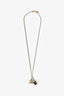 Pre-Loved Chanel™ 2007 Gold Toned Faux Pearl CC Necklace