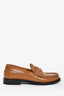 Gucci Brown Leather Double G Loafers Size 39