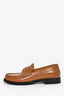 Gucci Brown Leather Double G Loafers Size 39