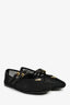Prada Black Mesh Logo Ballerina Flats Size 39.5