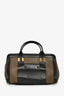 Chloe Brown/Black Leather 'Alice' Top Handle Bag