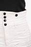 Isabel Marant White Denim Utility Midi Skirt Size 6