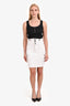Isabel Marant White Denim Utility Midi Skirt Size 6