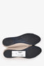Salvatore Ferragamo Beige/Grey Leather Logo Flats Size 7.5