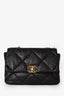 Pre-Loved Chanel™ Black Leather 19 Flap Bag