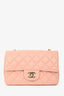 Pre-Loved Chanel™ 2021 Pink Leather Mini Single Flap Bag