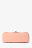 Pre-Loved Chanel™ 2021 Pink Leather Mini Single Flap Bag
