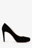 Prada Black Suede Platform Heels Size 38.5