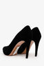Prada Black Suede Platform Heels Size 38.5