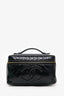Pre-Loved Chanel™ 1997-99 Refurbished Black Patent Leather Large CC Vanity Case