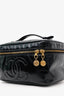 Pre-Loved Chanel™ 1997-99 Refurbished Black Patent Leather Large CC Vanity Case