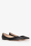 Jimmy Choo Black Nappa Leather Pointed Toe Flats Size 38.5