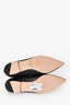 Jimmy Choo Black Nappa Leather Pointed Toe Flats Size 38.5