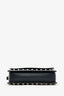 Valentino Black Leather Rockstud Small Flap Bag