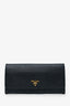 Prada Black Saffiano Leather Wallet on Chain