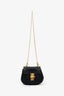 Chloe Black Leather 'Drew' Crossbody Bag