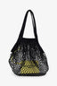 Balenciaga Black Mesh/Knit Shoulder Bag With Pouch