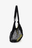 Balenciaga Black Mesh/Knit Shoulder Bag With Pouch
