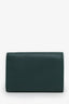 Balenciaga Green Leather Papier Mini Compact Wallet