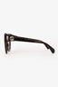 Gucci Dark Brown Tortoise GG Handle Sunglasses
