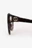 Gucci Dark Brown Tortoise GG Handle Sunglasses