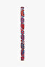 Louis Vuitton Red Multicolour Silk Twilly