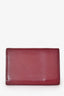 Balenciaga Bordeaux Leather Mini Tri Fold Neo Classic Leather City Wallet