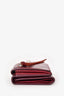 Balenciaga Bordeaux Leather Mini Tri Fold Neo Classic Leather City Wallet