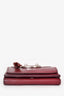 Balenciaga Bordeaux Leather Mini Tri Fold Neo Classic Leather City Wallet