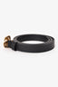 Gucci Black Leather Pearl GG Thin Marmont Belt Size 110/44