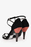 Prada Black Suede Pink/Grey Heels Size 39