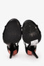 Prada Black Suede Pink/Grey Heels Size 39