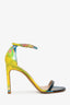 Stuart Weitzman Yellow/Multicolour Patent Leather Heels Size 7