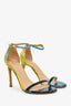 Stuart Weitzman Yellow/Multicolour Patent Leather Heels Size 7