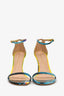 Stuart Weitzman Yellow/Multicolour Patent Leather Heels Size 7