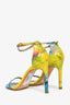 Stuart Weitzman Yellow/Multicolour Patent Leather Heels Size 7