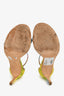 Stuart Weitzman Yellow/Multicolour Patent Leather Heels Size 7