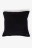 Burberry Black Cashmere Logo Embroidery Pillow