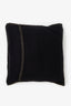 Burberry Black Cashmere Logo Embroidery Pillow