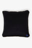Burberry Black Cashmere Logo Embroidery Pillow