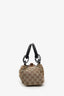 Gucci Beige GG Canvas Wooden Handle Satchel