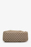 Gucci Beige GG Canvas Wooden Handle Satchel