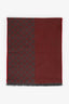 Gucci Red Wool GG Monogram Scarf