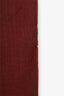 Gucci Red Wool GG Monogram Scarf