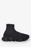 Balenciaga Blue Knit 'Speed 2.0' Lace Up Sneakers Size 45 Mens