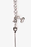 Christian Dior Rhodium Metal 'Dior' Necklace
